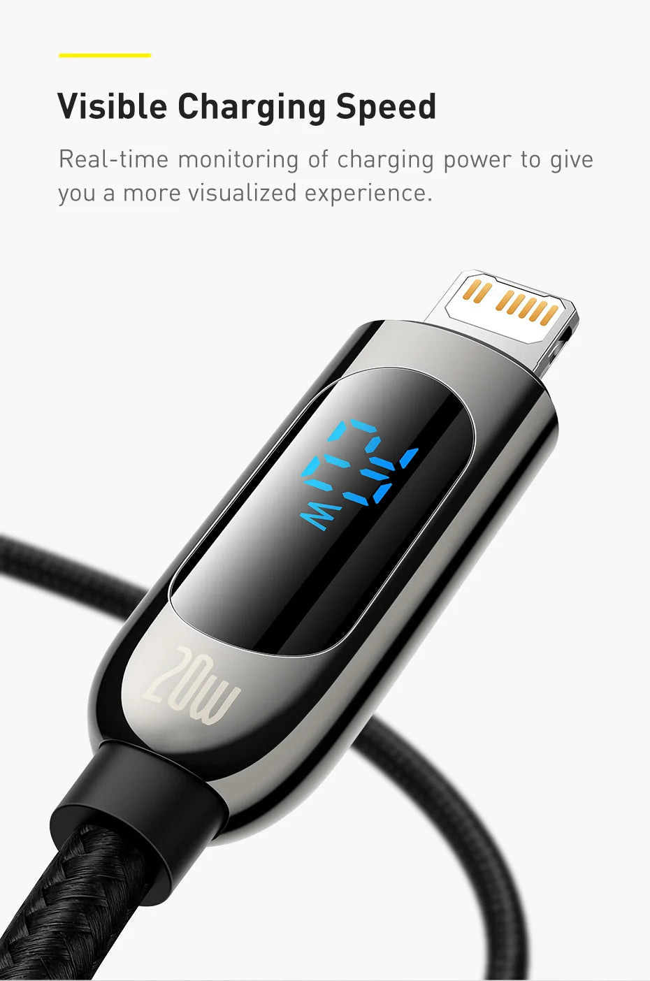 Baseus 20W PD USB C Cable Fast Charging Cable for iPhone 14 13 12