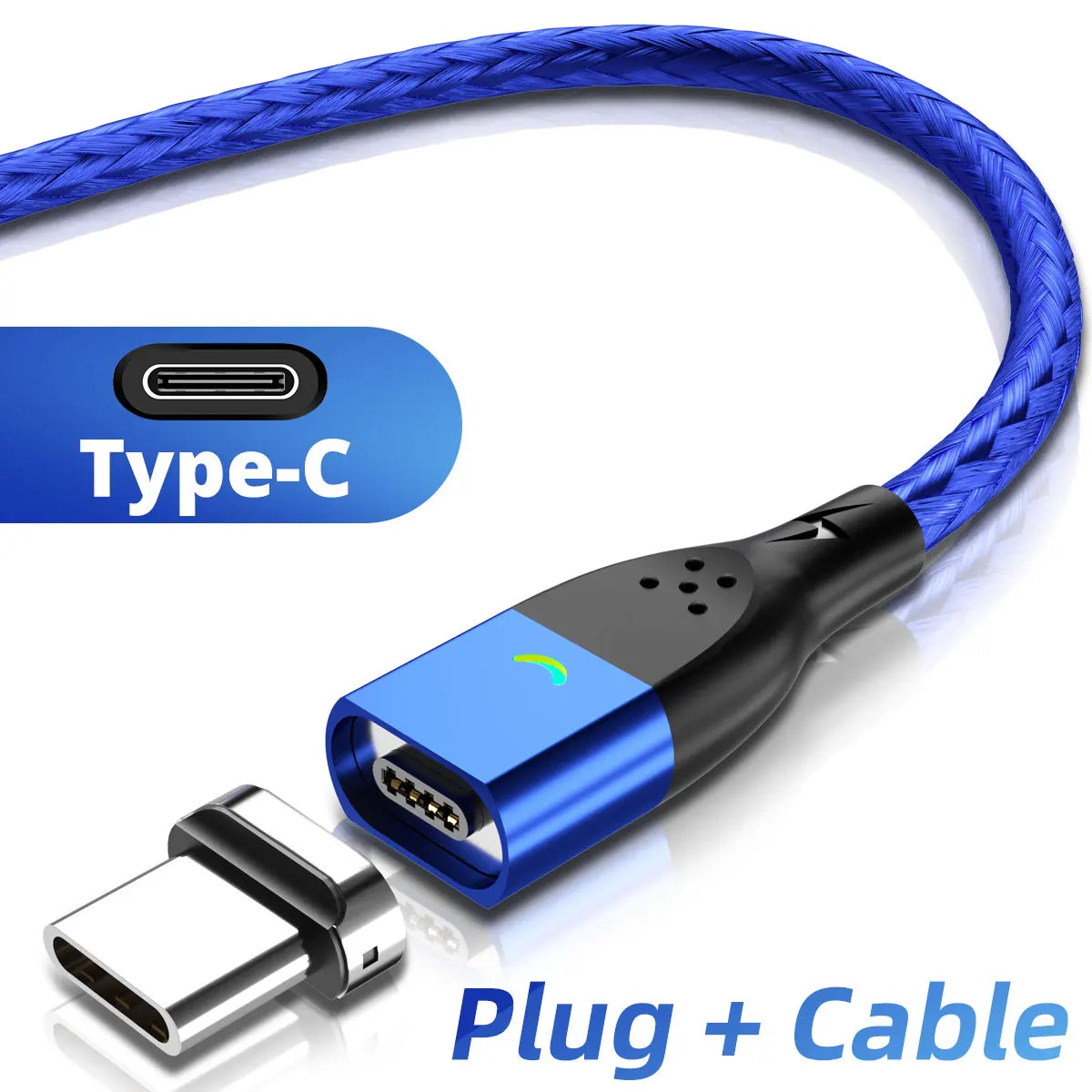 FONKEN Magnetic Cable Type C Magnetic Charge Cable Micro USB Magnet Charger