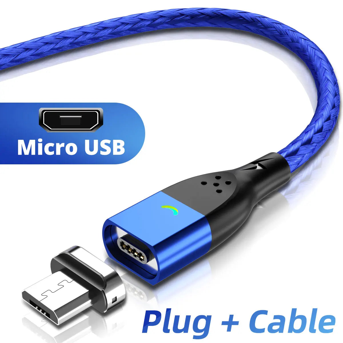 FONKEN Magnetic Cable Type C Magnetic Charge Cable Micro USB Magnet Charger
