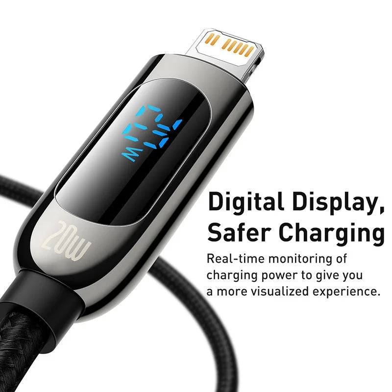 Baseus 20W PD USB C Cable Fast Charging Cable for iPhone 14 13 12