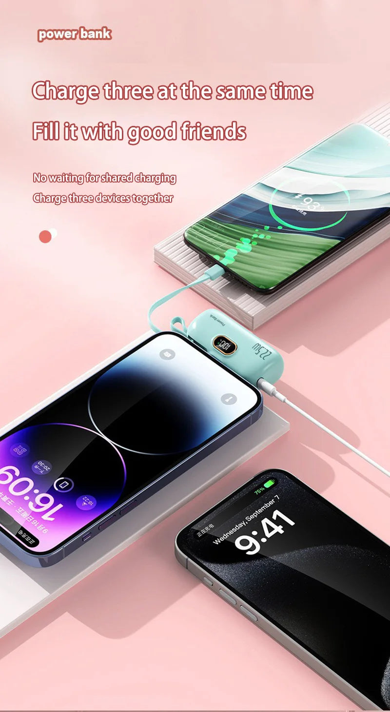 Mini Convenient Mobile Power Bank 30000mah Portable Fast Charging