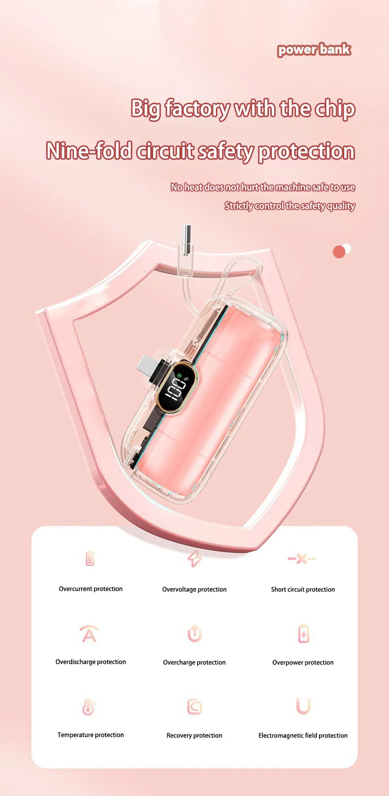 Mini Convenient Mobile Power Bank 30000mah Portable Fast Charging