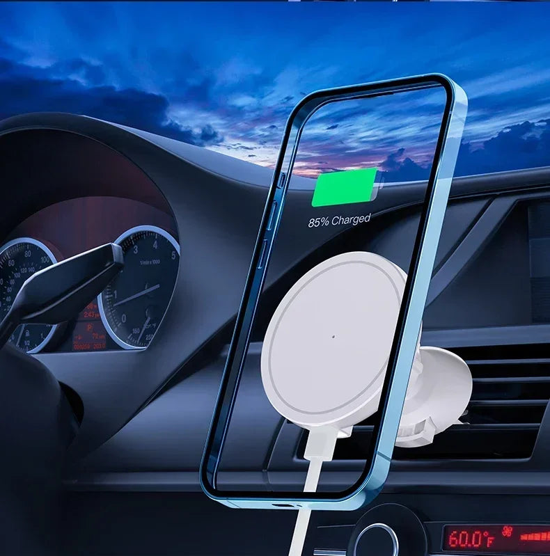 VIKEFON 30W Magnetic Car Wireless Charger For iPhone 12 13 14 15 pro max