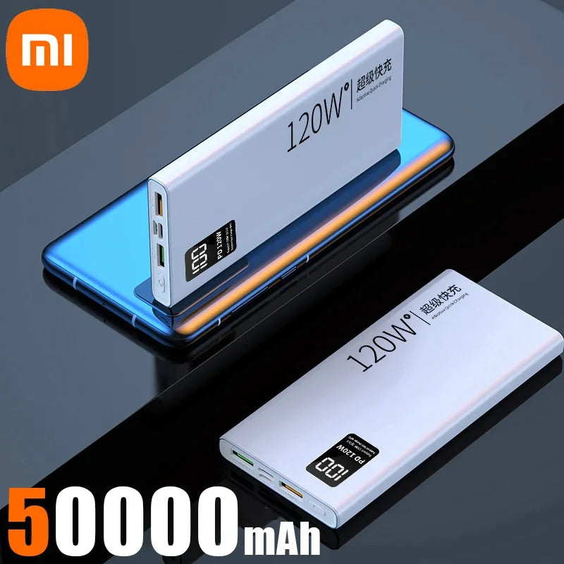 XIAOMI 120W Power Bank 50000mAh High Capacity Fast Charging Powerbank