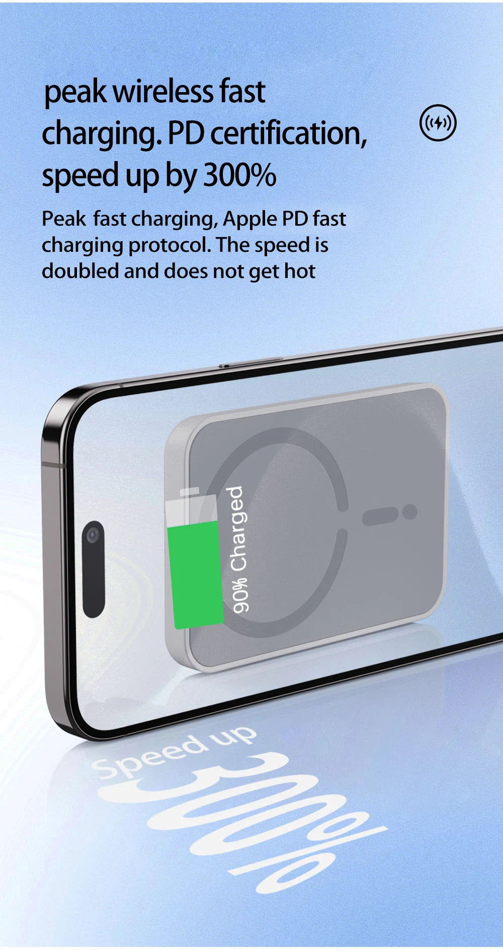 15W Magnetic Car Wireless Charger For Magsafe iPhone 12 13 14 15 16 Pro Max