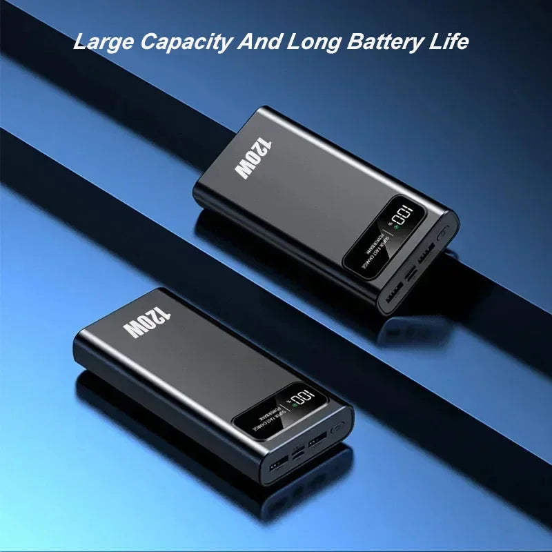 200000mAh 120W Power Bank Fast Charging Portable Ultralarge Capacity
