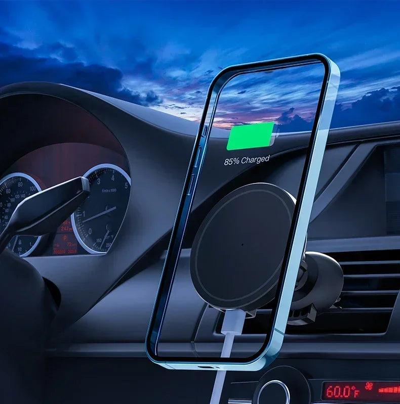 VIKEFON 30W Magnetic Car Wireless Charger For iPhone 12 13 14 15 pro max