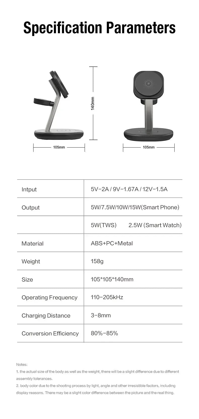 3 In 1 Magnetic Wireless Charger Stand For Magsafe iPhone 16 15 14 13 Pro Max
