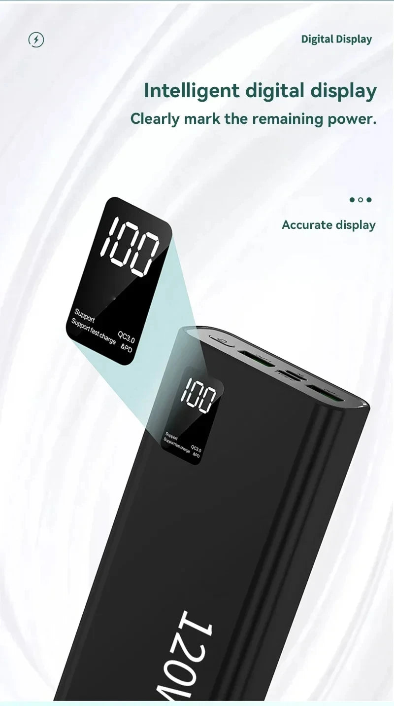 XIAOMI 120W Power Bank 50000mAh High Capacity Fast Charging Powerbank