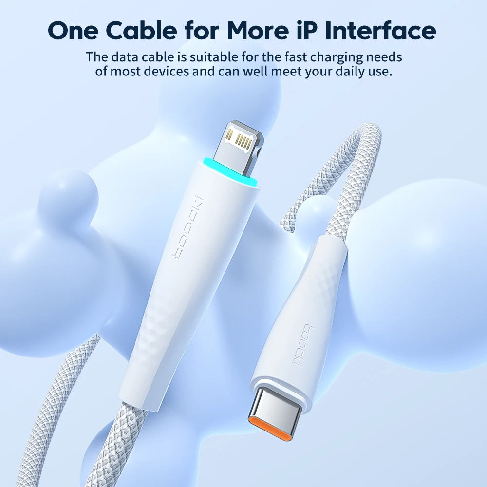 Toocki 2pcs USB C to Lightning Cable PD 20W For iPhone 14 13 12 11 pro max X XR