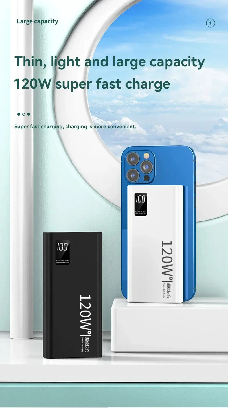 XIAOMI 120W Power Bank 50000mAh High Capacity Fast Charging Powerbank