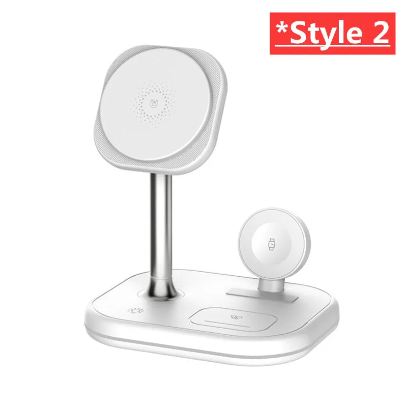 3 In 1 Magnetic Wireless Charger Stand For Magsafe iPhone 16 15 14 13 Pro Max