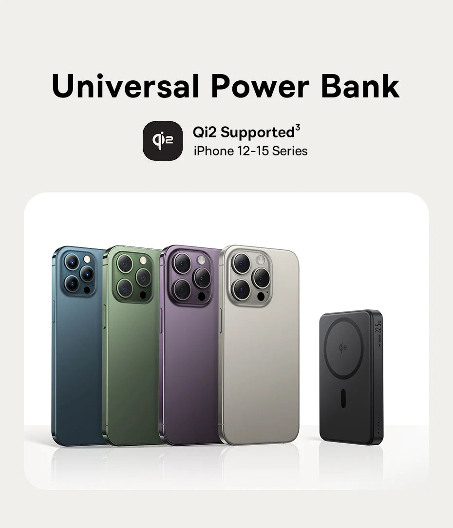 Baseus Qi2 Magnetic Power Bank 10000mah 15W Wireless Charging 22.5W