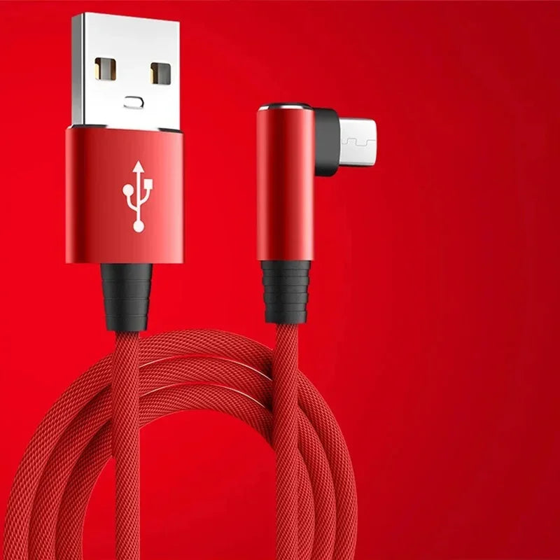 90 Degrees Elbow Line Fast Charging Type C Quick Charge USB C Cable for Gamer