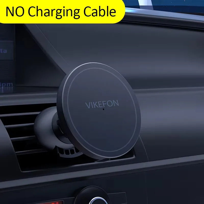 VIKEFON 30W Magnetic Car Wireless Charger For iPhone 12 13 14 15 pro max