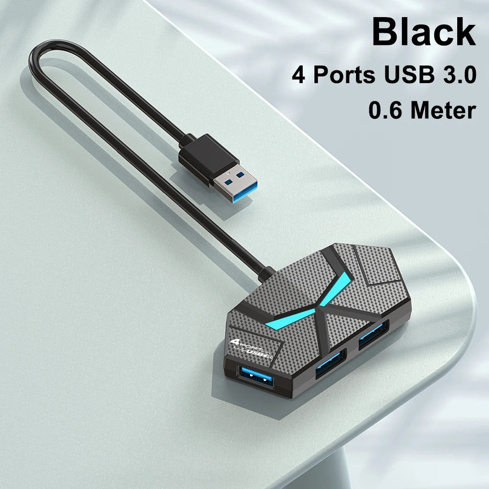 7 Ports USB 3.0 HUB USB Docking Station USB Splitter Adapter 5Gbps High Speed