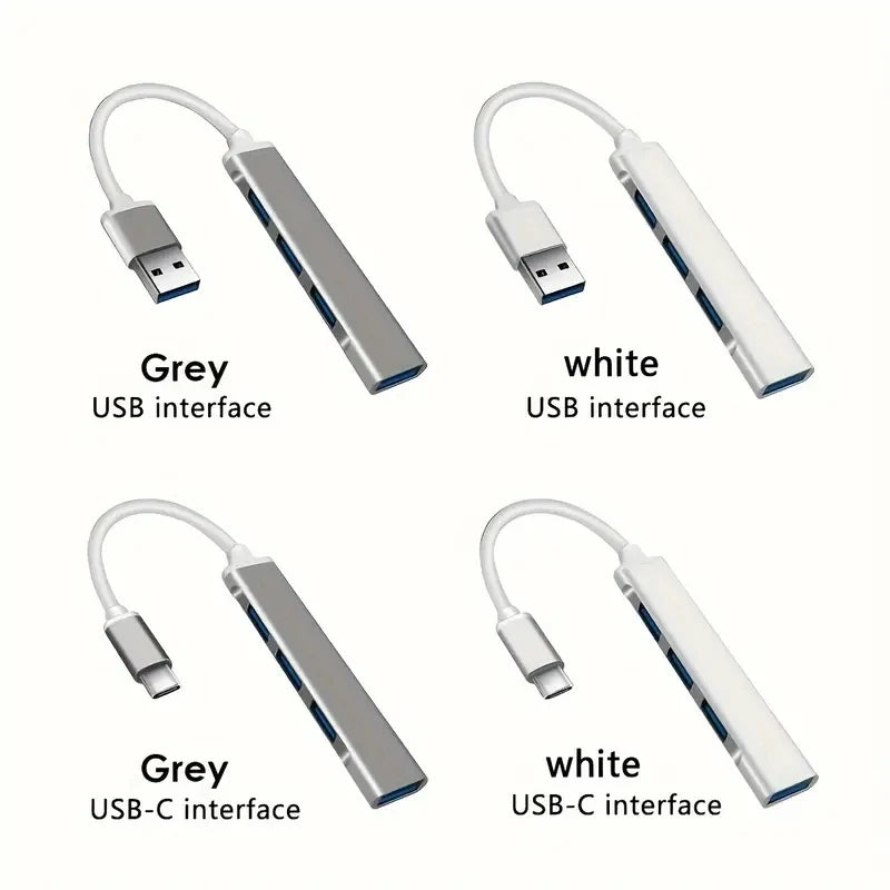 USB HUB 3.0  Extender 4 Port Splitter Adapter OTG Docking Station For Phone