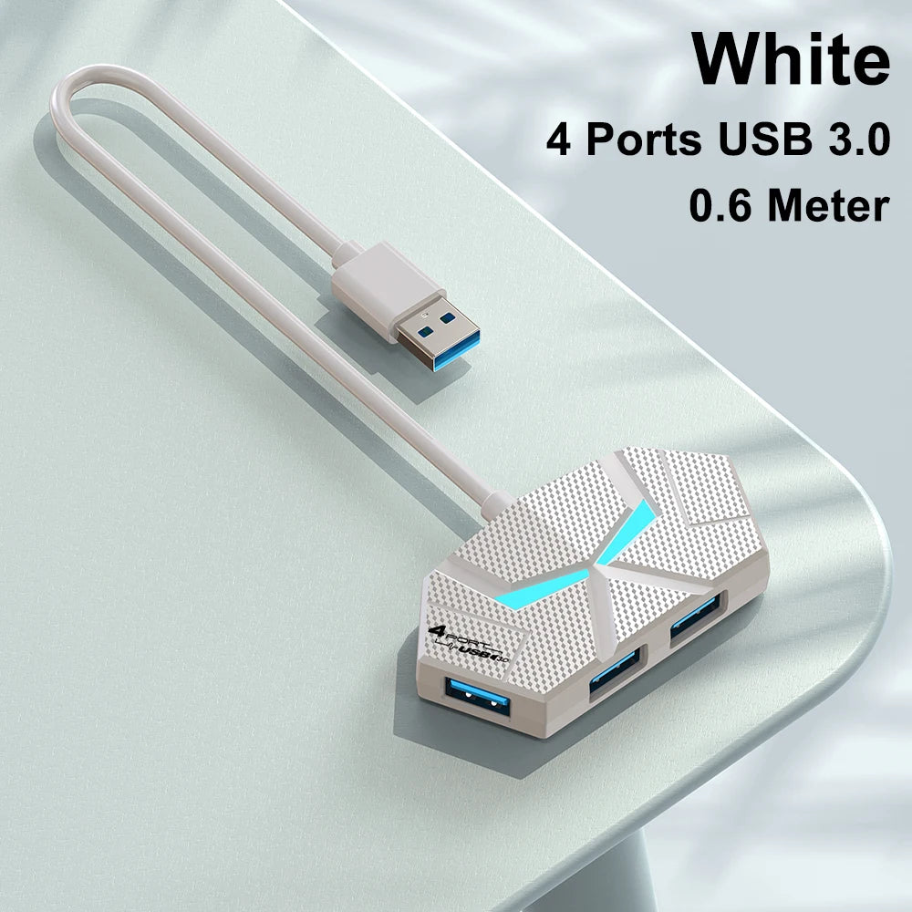 7 Ports USB 3.0 HUB USB Docking Station USB Splitter Adapter 5Gbps High Speed