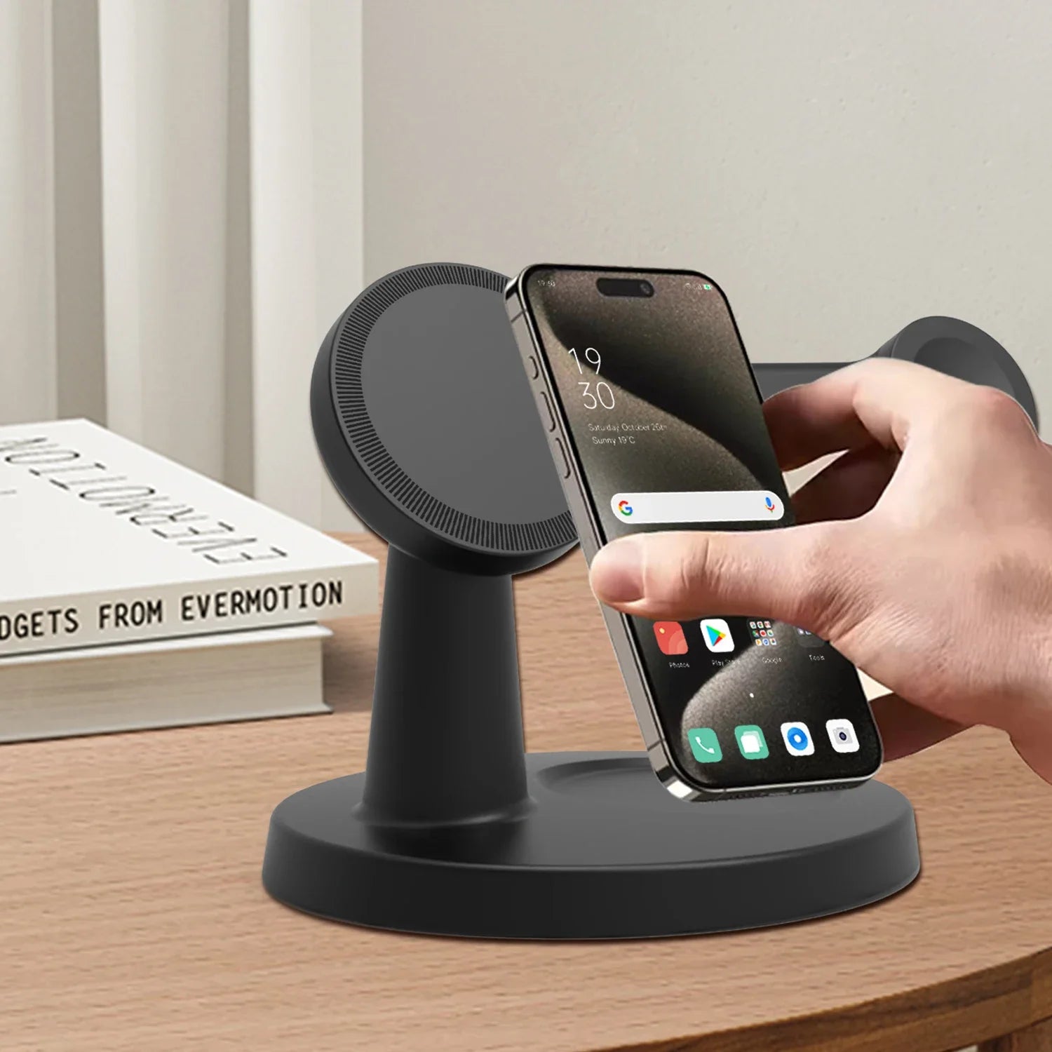 3 In 1 Magnetic Wireless Charger Stand For Magsafe iPhone 16 15 14 13 Pro Max