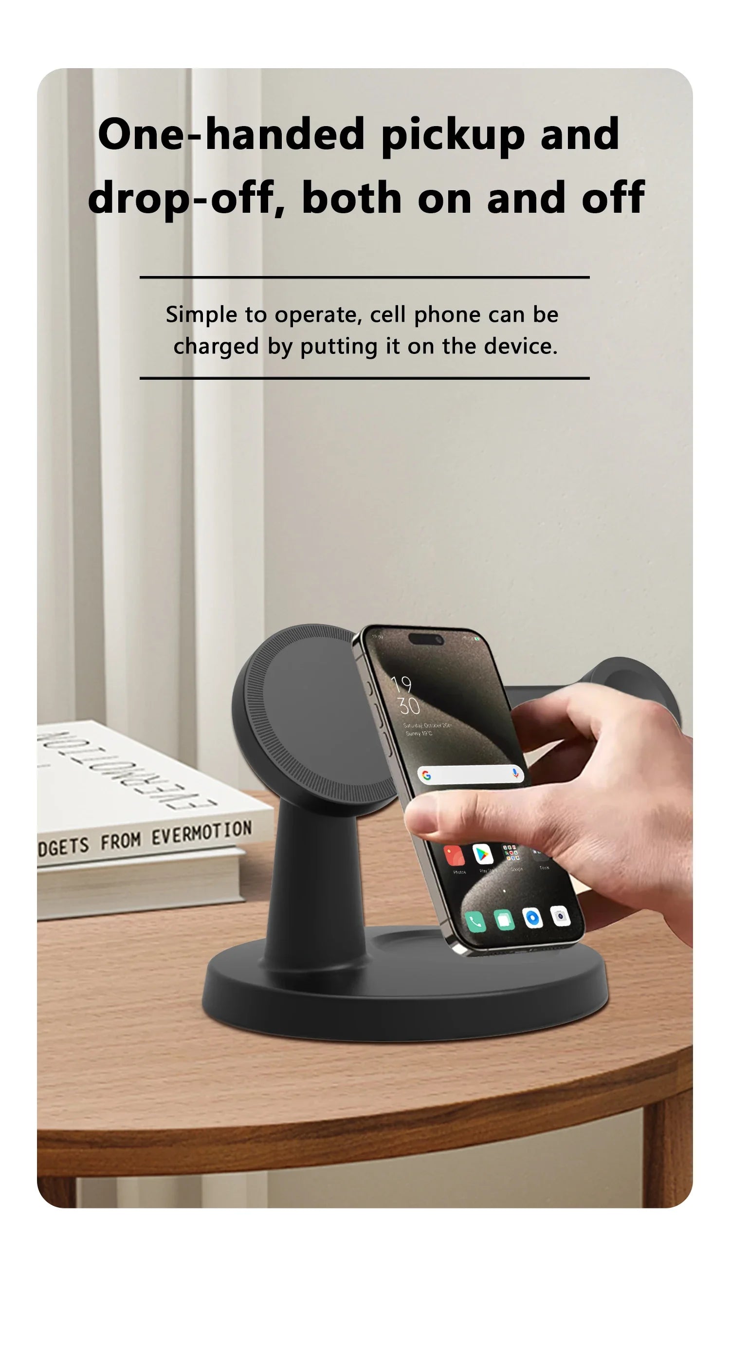 3 In 1 Magnetic Wireless Charger Stand For Magsafe iPhone 16 15 14 13 Pro Max